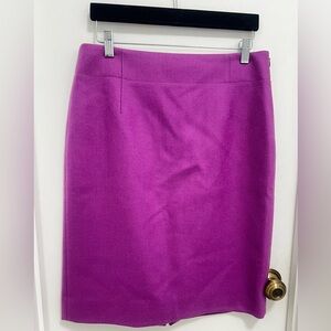 JCrew Women Wool Purple Skirt
